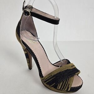 MISSONI Knit Two Tone Platform Heels